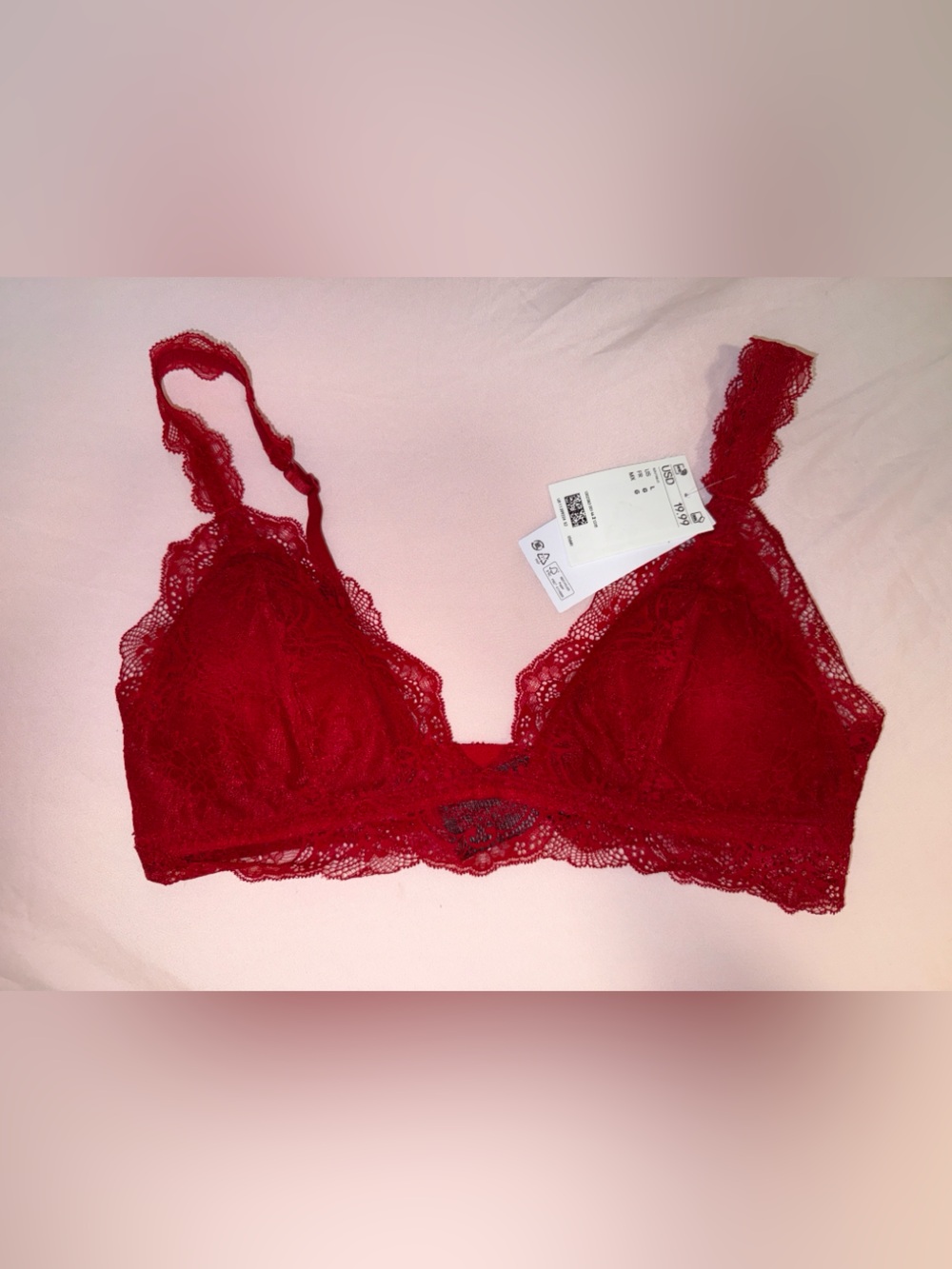 H&M Red Lace Bralette - Women's Intimates